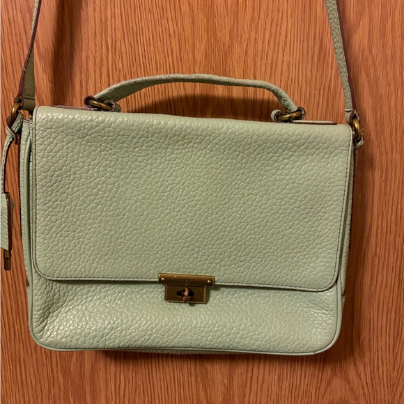 fossil pebbled leather crossbody purse - Picture 3 of 10